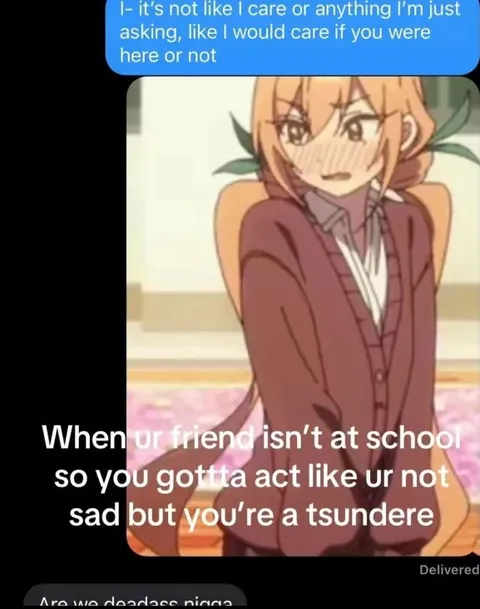 Tsundere Misses Her Friend