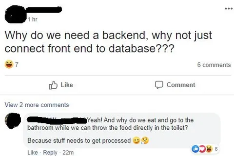 Why Do We Need a Backend?