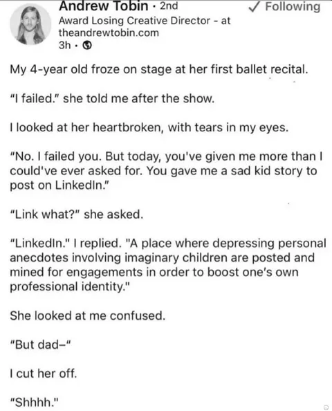 Sad Kid Story for LinkedIn