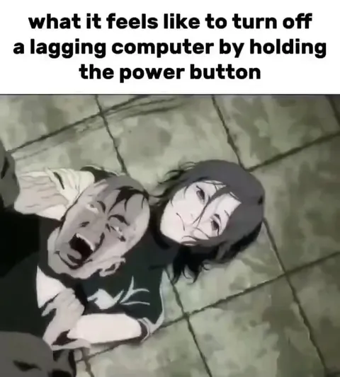 Holding the Power Button