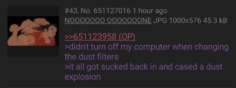 Dust Filter Explosion