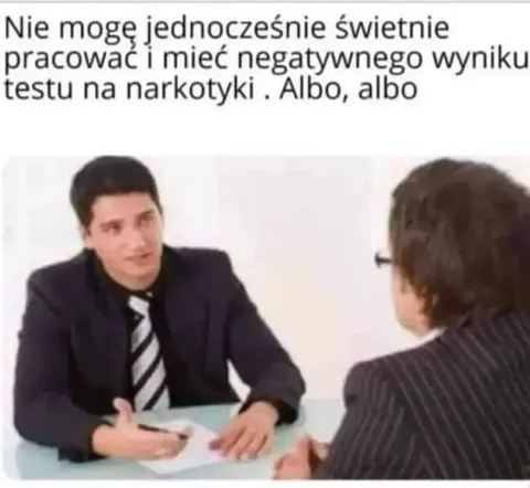 Świetna praca albo czysty test