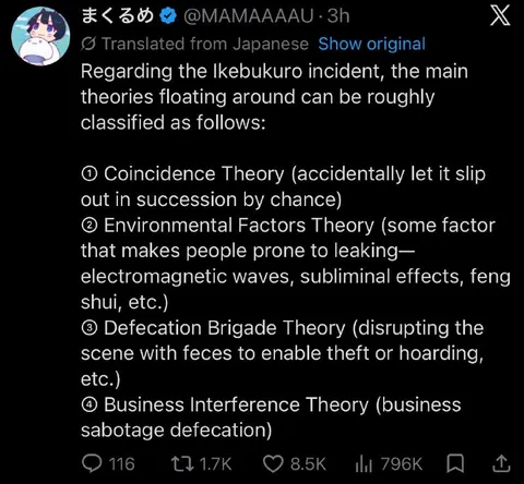 Theories About the Ikebukuro Incident