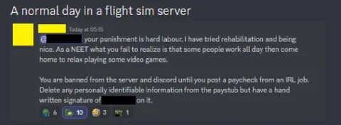 A Normal Day in a Flight Sim Server