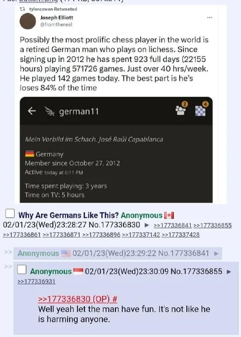 Retired German Chess Addict