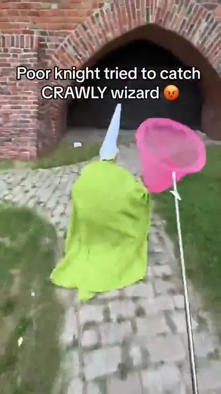 Poor Knight Chases Crawly Wizard