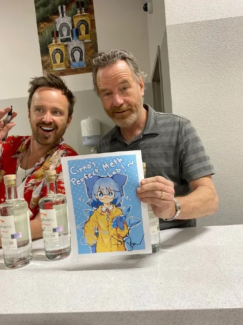 Bryan Cranston Signs Meth Lab Art
