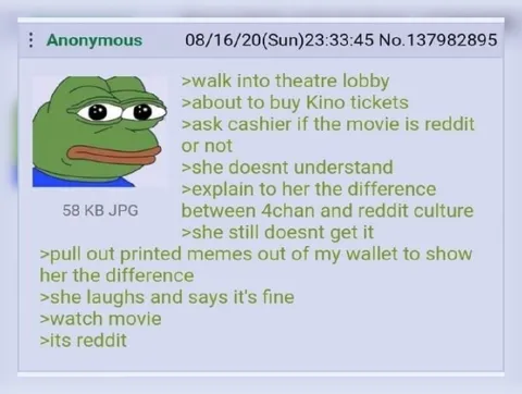 Explaining 4chan to the Cashier