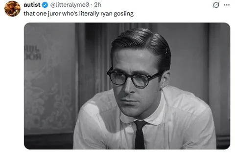 Juror Who Looks Like Ryan Gosling