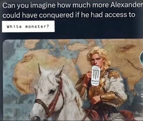 Alexander and White Monster
