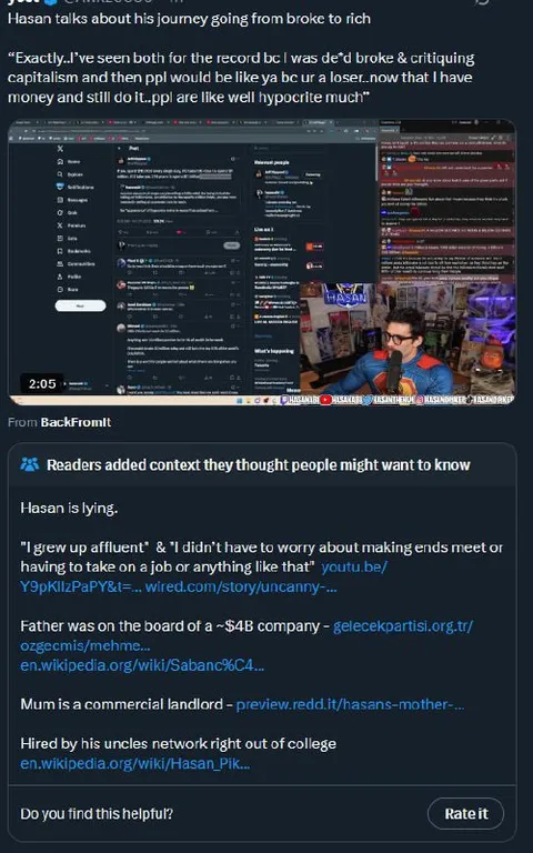 Hasan Gets Community Noted