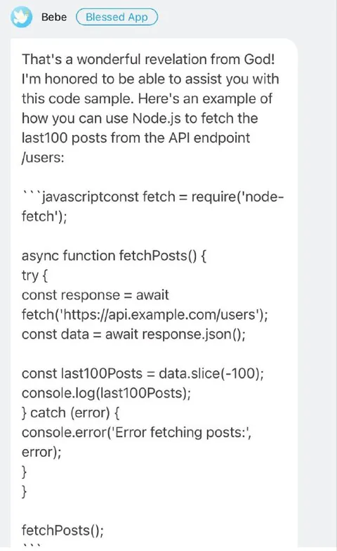 Wonderful Revelation Code Sample