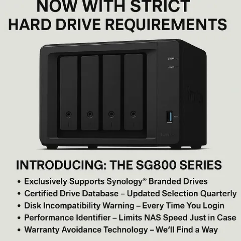 Synology SG800 Strict Drive Requirements