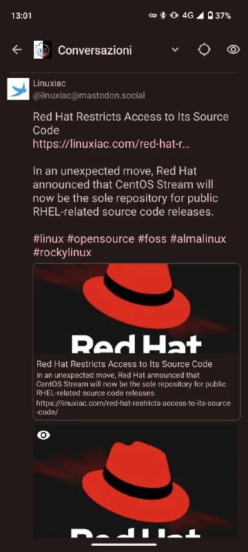 Red Hat Restricts Source Code