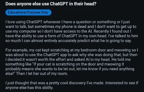 ChatGPT Inside Your Head