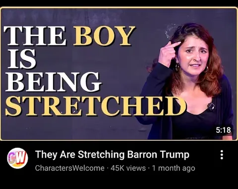 The Boy Is Being Stretched