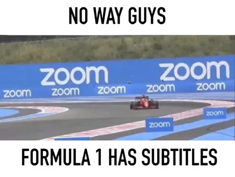 Formula 1 Has Subtitles