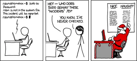 Santa Checks the Sudo Report