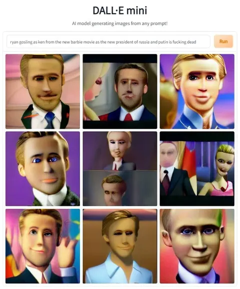 Ryan Gosling as President Ken