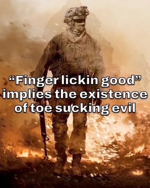 Toe Sucking Evil Soldier