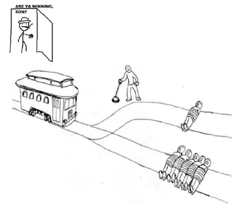 Are Ya Winning, Son? Train Tracks