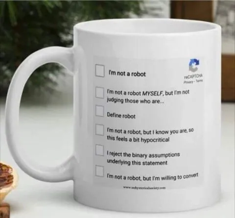 Robot Checkbox Mug