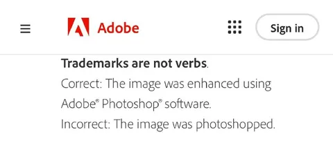 Trademarks Are Not Verbs