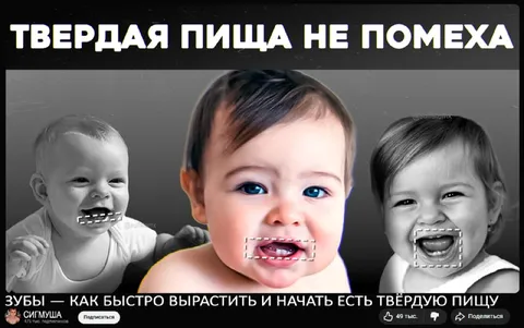 Твёрдая пища не помеха