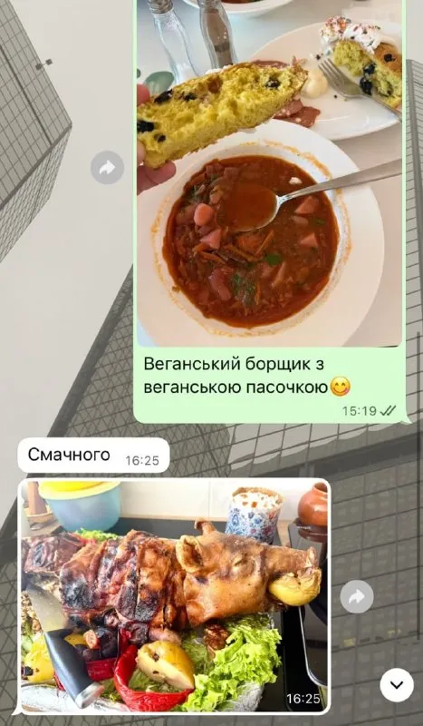 Веганский борщик с пасочкой
