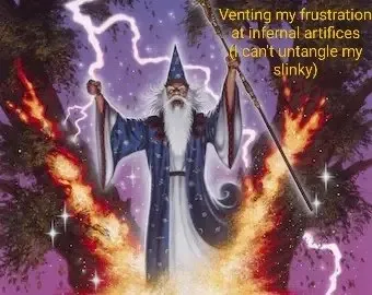Wizard Untangles His Slinky