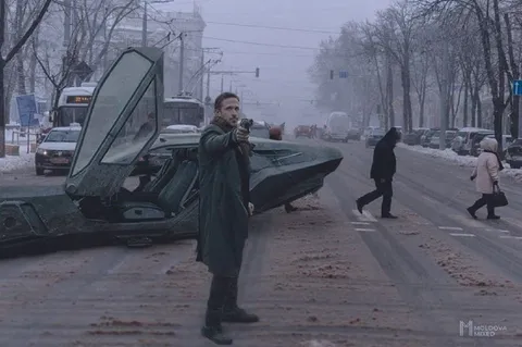Приехал на футуристичной машине