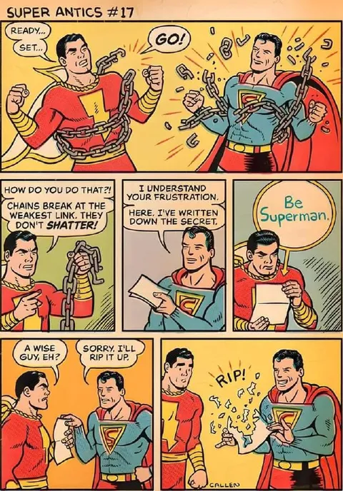 Be Superman Chain Trick