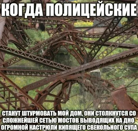 Полиция и сеть мостов