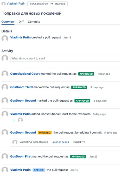 Поправки для новых поколений