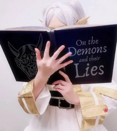 Elf Reading About Demons