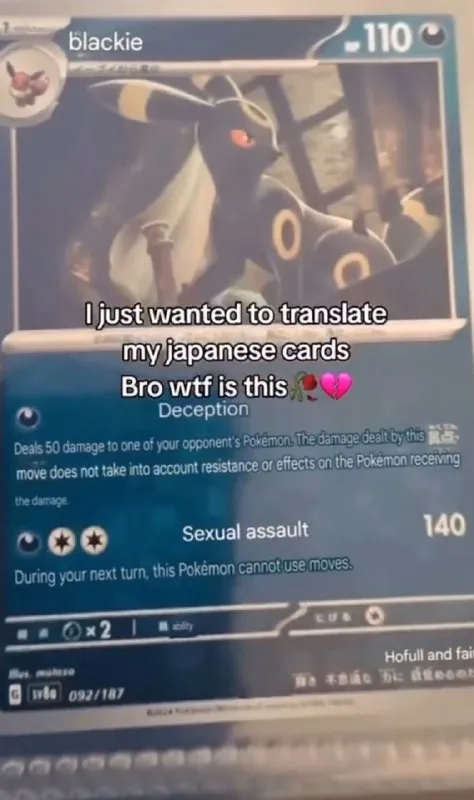 Japanese Cards Sexual Assault Translation
