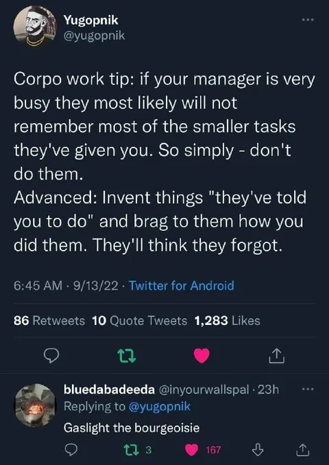 Advanced Corporate Work Tip