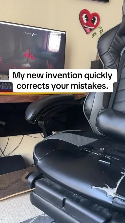 Gaming Chair Corrects Mistakes