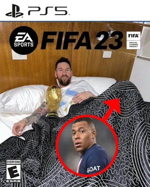 Messi Hides Mbappé Under Blanket