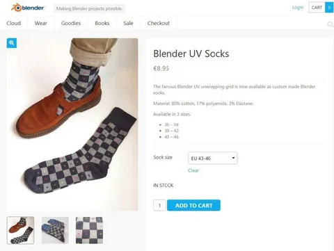 Blender UV Socks
