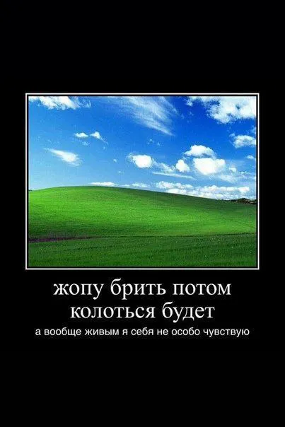 Жопу брить потом колоться будет