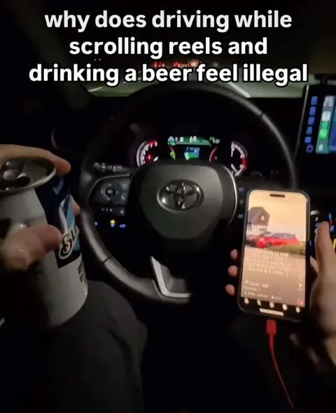 Driving While Scrolling Reels