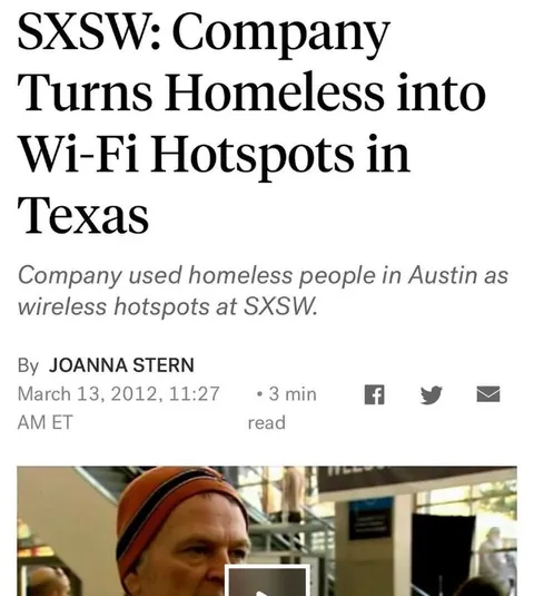 Homeless Wi-Fi Hotspots in Texas