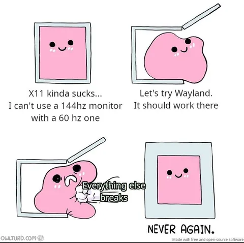 Wayland Breaks Everything