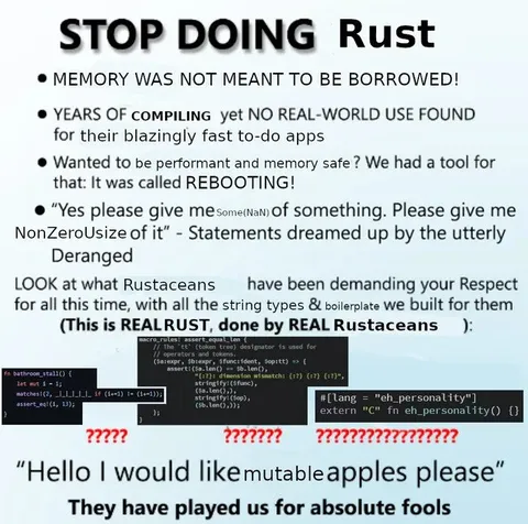 Stop Doing Rust