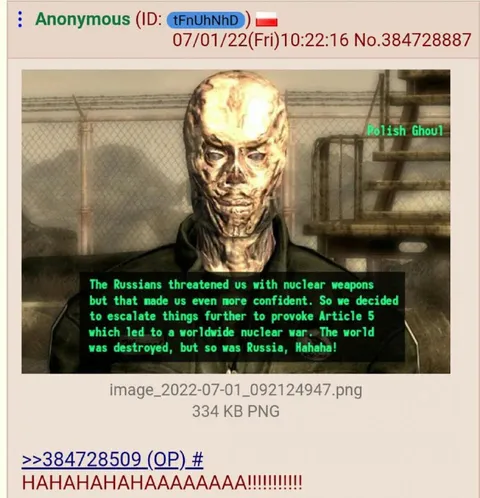 Polish Ghoul Celebrates Nuclear War