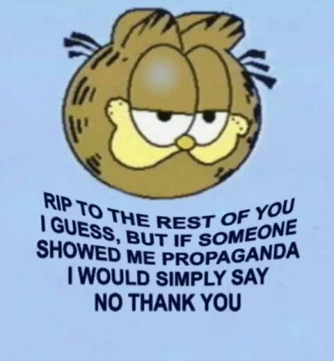 Garfield Says No Thank You
