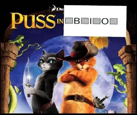 Puss in Boots Rebus Puzzle