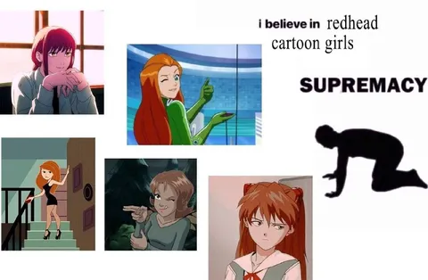Redhead Cartoon Girls Supremacy