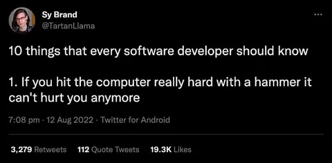 Software Developer Hammer Tip
